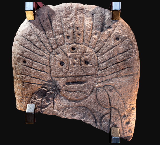 Изображение "Солнечного божества" (Стела). Республика Хакасия, Черное озеро. Первая половина II тыс. до н.э. Бронзовый век.