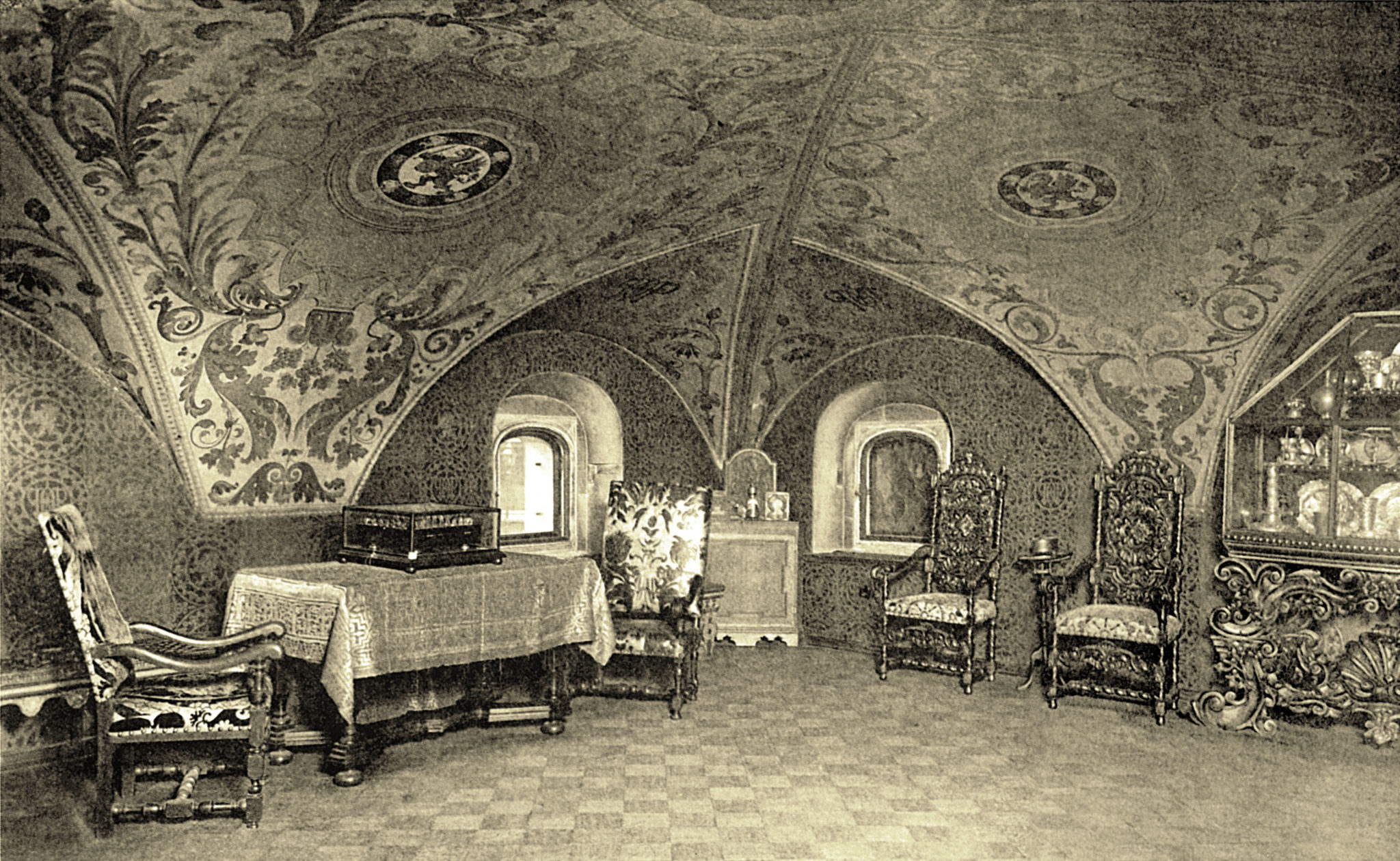 Интерьеры палатах бояр Романовых Ипатьевского монастыря