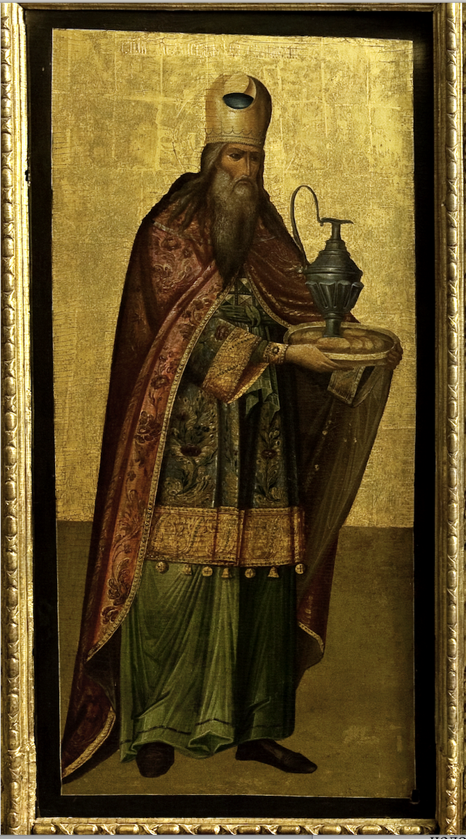 Икона с изображением Мельхиседека. XVIII в.