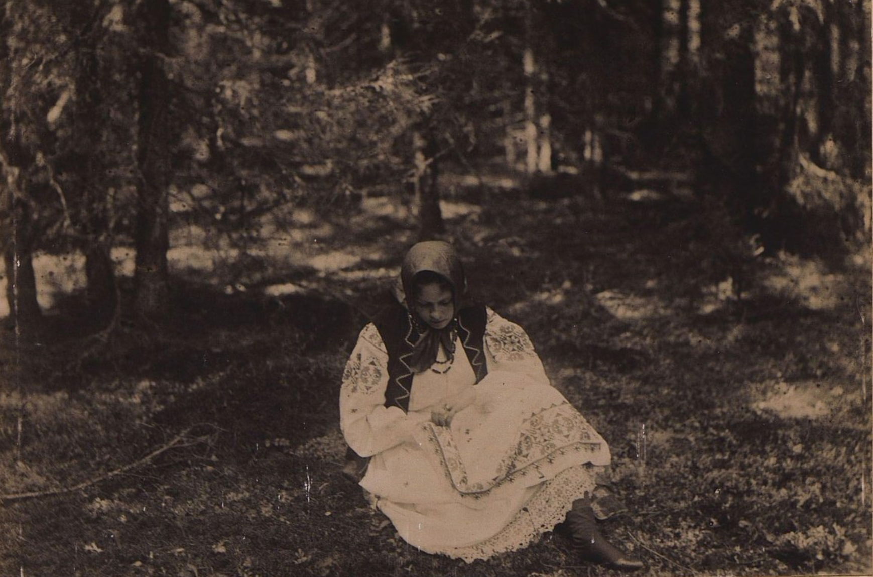 Неизвестная в лесу. 1896 г.