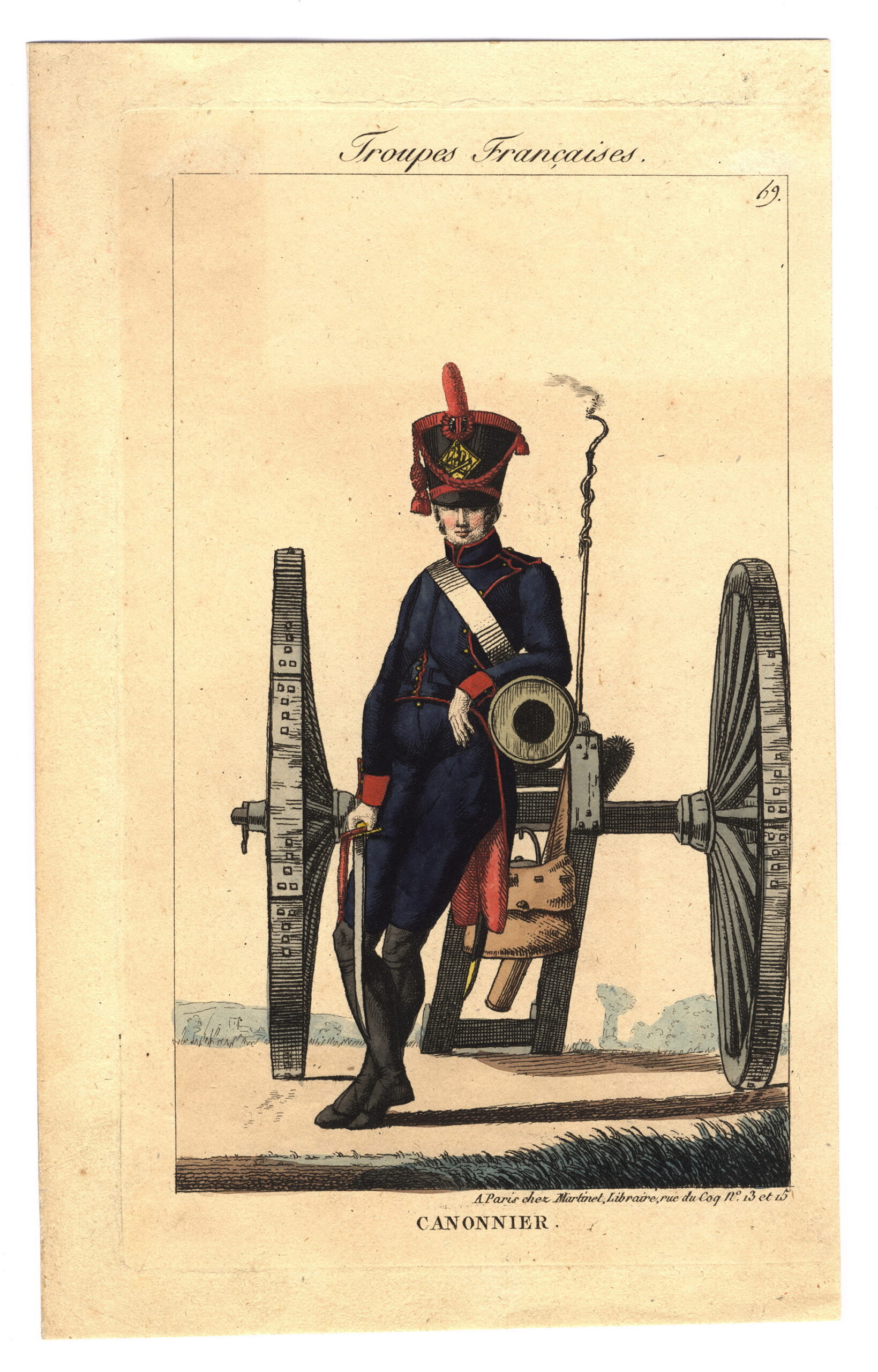 Канонир Гравюра Мартине, 1810-е