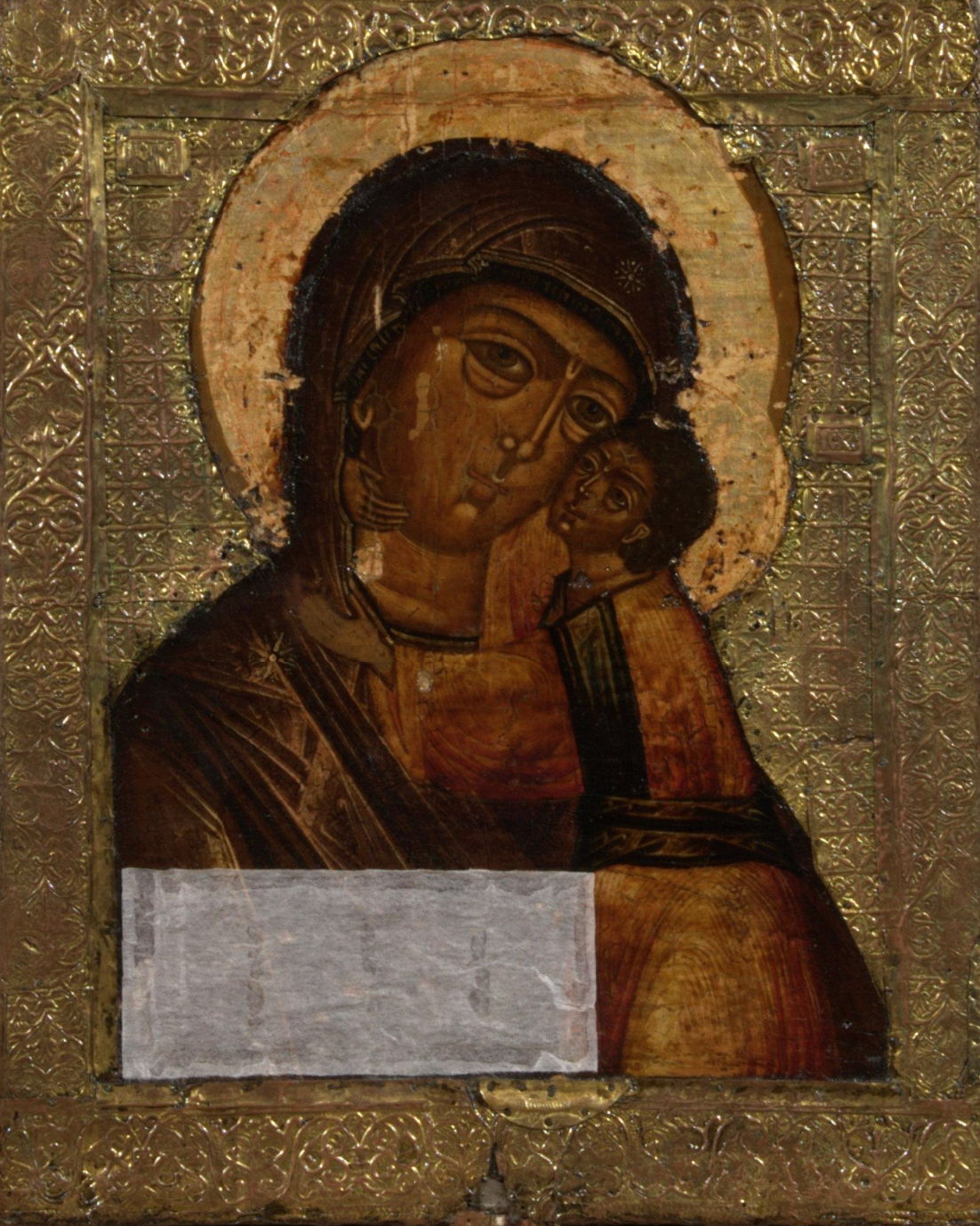 Икона двухсторонняя выносная. «Богоматерь Умиление» — «Митрополит Иона». Середина XVII в.