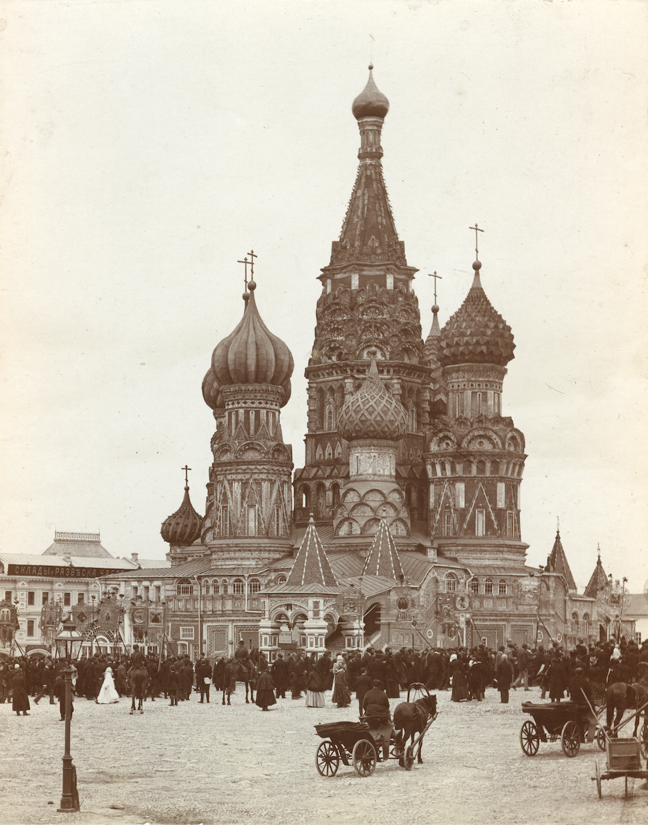 Покровский собор со стороны Красной площади. 1900-е гг.