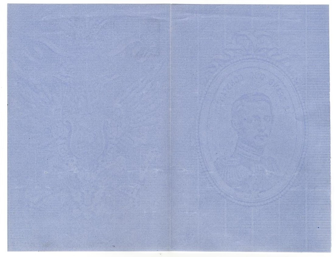 Константин Николаевич (1827-1892) почтовая бумага голубого цвета с водяным знаком. 1870-е гг.