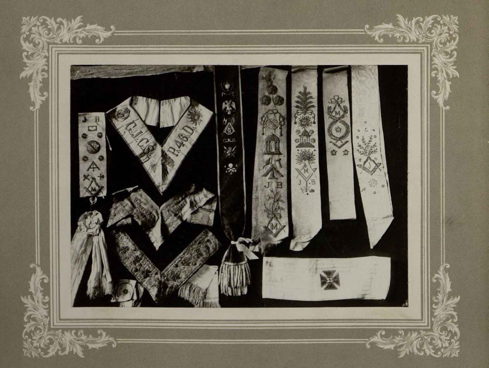 Масонские ленты из коллекции Бурылина. 1900-е гг.