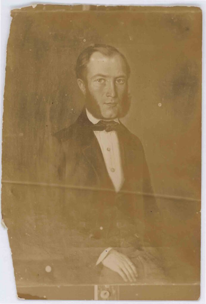 Фоторепродукция. Неизвестный художник. Портрет И.Н. Чернопятова. 1849 год