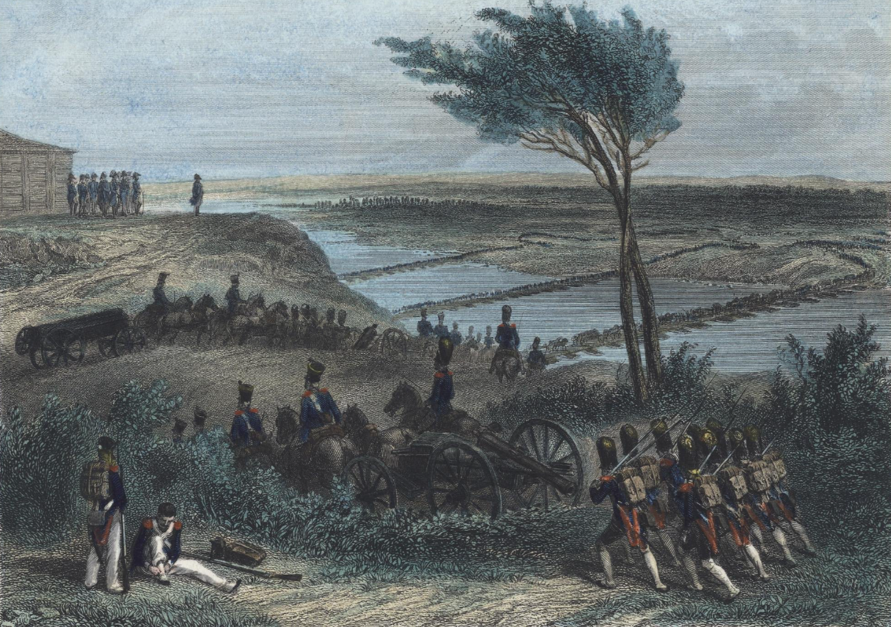 Переход через Неман французской армии в 1812г. Байер, Дохерти. 1820-е гг.