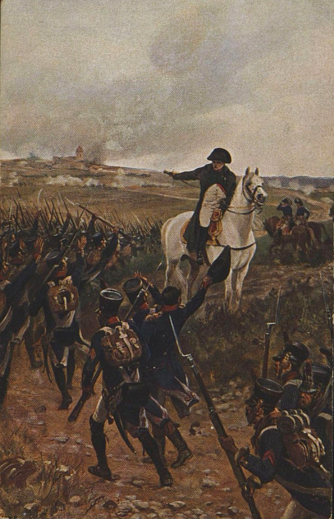 Наполеон поощряет войска к наступлению в 1812 г. Конец XIX - начало XX в.