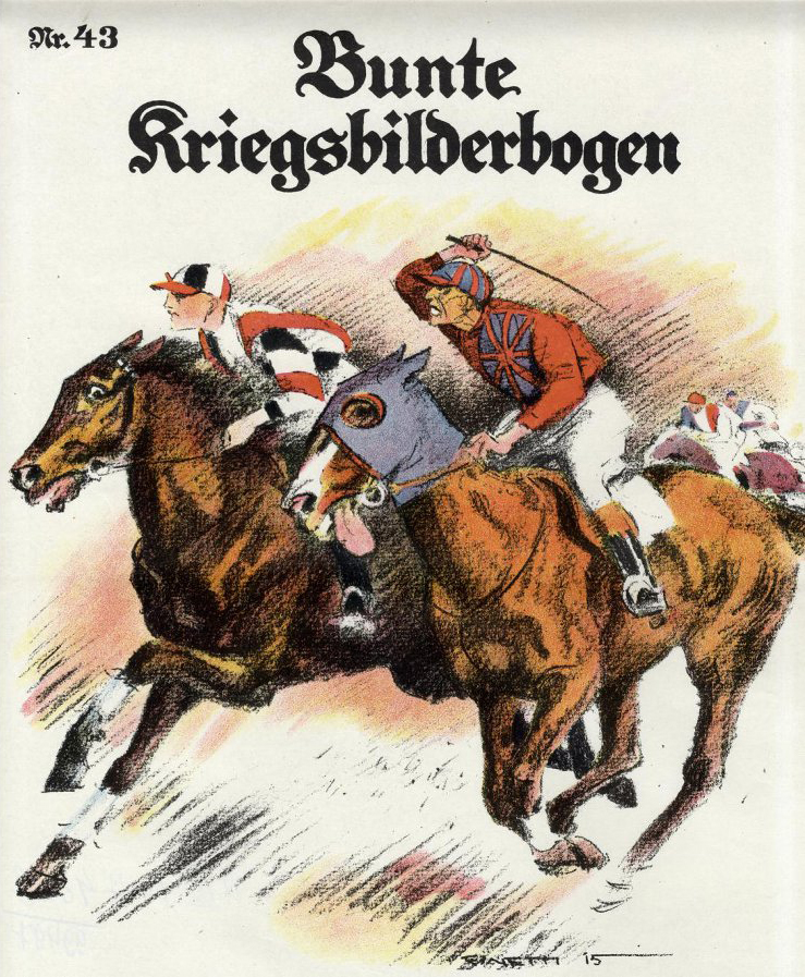 Немецкий лубок «Bunte Kriegsbilderbogen. № 43. Ein Kaiserwort». Слово кайзера. Troitzsch, Adolph Otto, Trier, Walter, Leipzier, Leon, Schuppmann, Hans. Vereinigte Kunstinstitute AG. 1914-1915 гг.