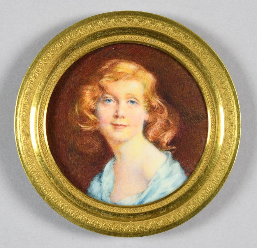 Портрет молодой дамы с рыжими волосами. Неизвестный художник. Начало XX века