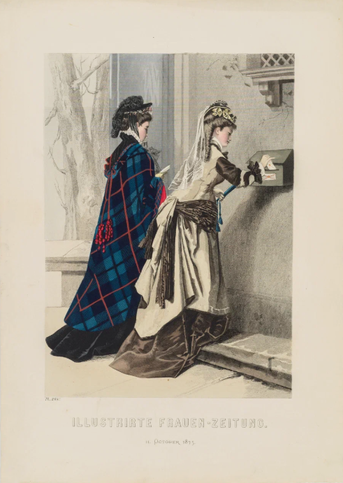 Лист из журнала «Illustrierte Frauen-Zeitung». Германия, 1875 г.